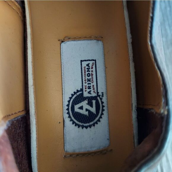 Arizona Jean Co Vintage Brown Leather Oxfords Size 7 - Picture 9 of 10